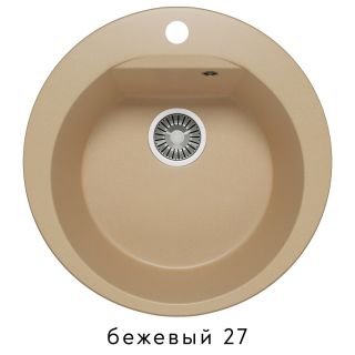 Мойка кухонная Polygran ATOL-520 бежевый 627468